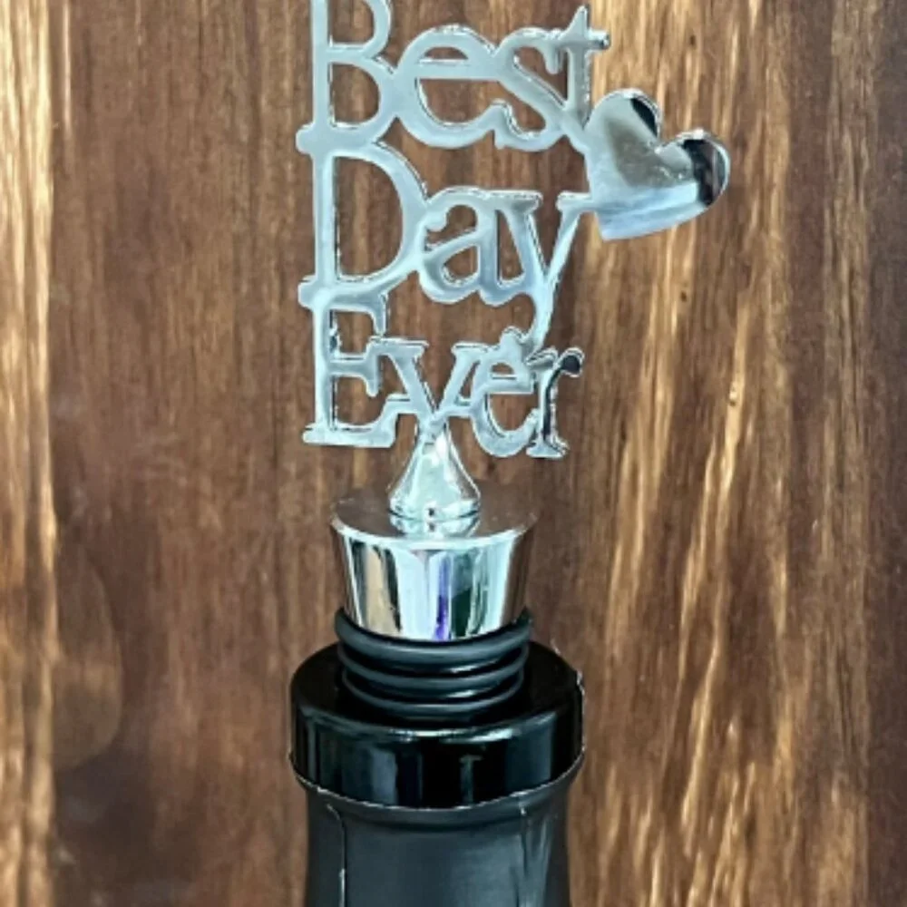 Best Day Ever Party Bottle Stopper Favor Gift For Weddings or Special Events